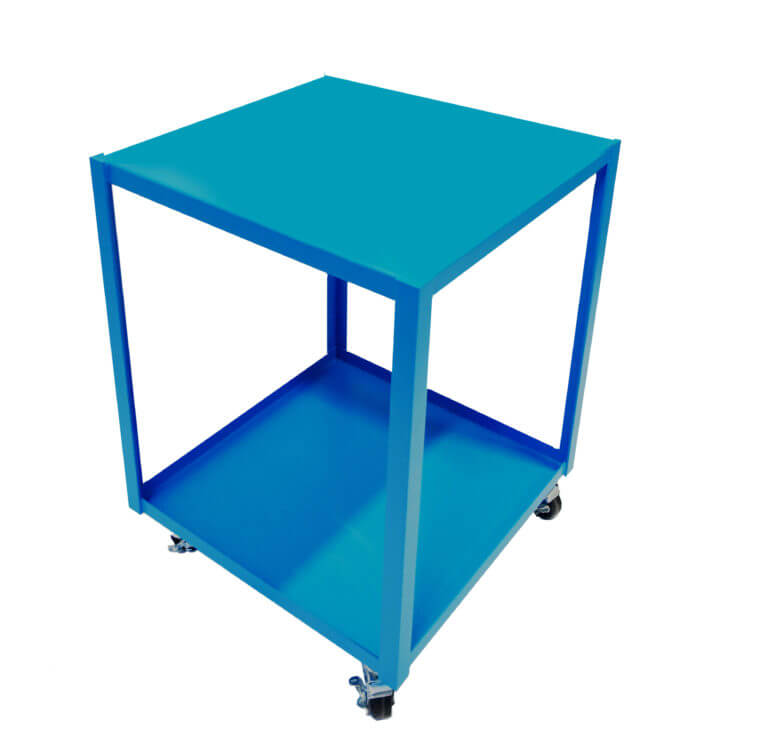 Cascade Sciences Mobile Stand, Large, Steel, Blue