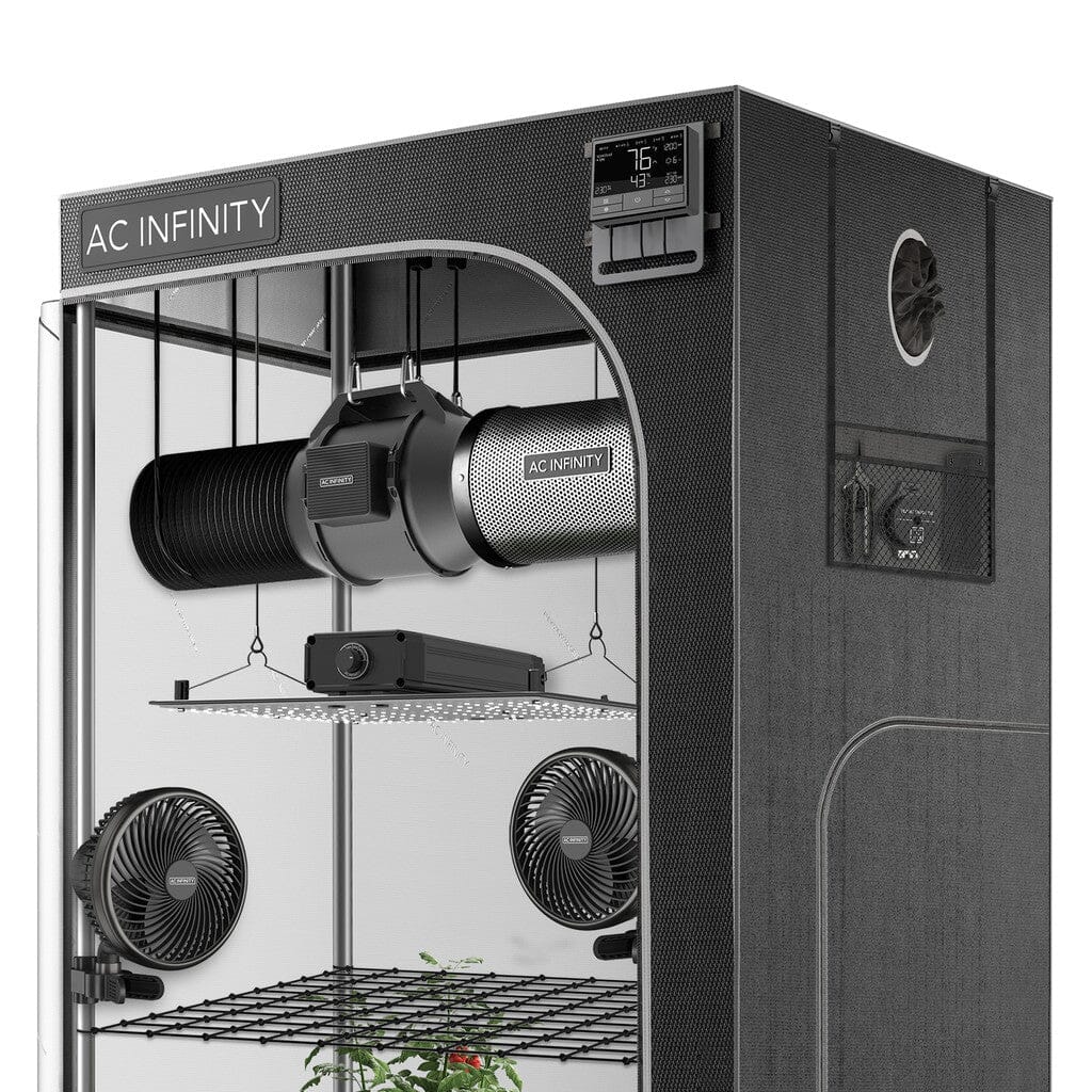 AC Infinity Advance Grow Tent System 4X4, 4-Plant Kit, Integrated Smart Controls To Automate Ventilation, Circulation, Full Spectrum Led Grow Light