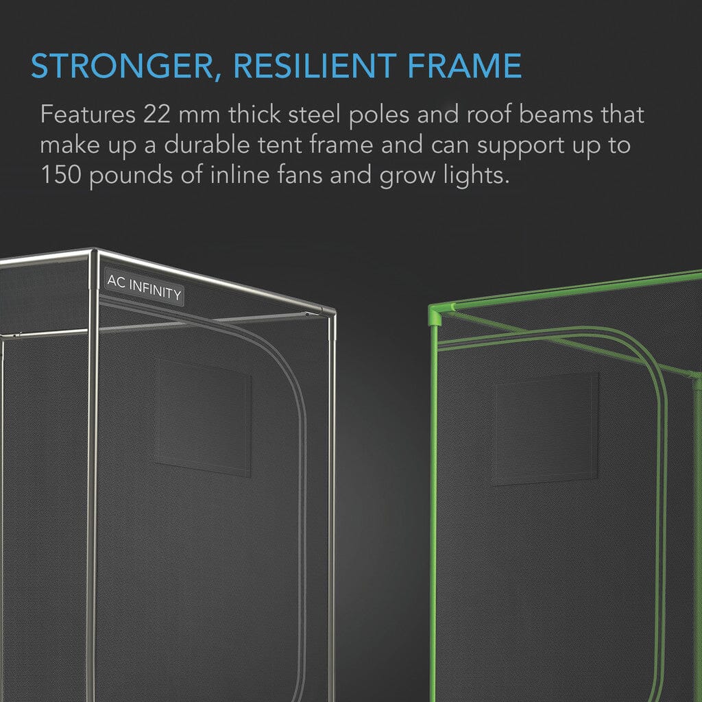 AC Infinity CLOUDLAB 816, Advance Grow Tent 10X5, 2000D Diamond Mylar Canvas, 120" X 60" X 80"