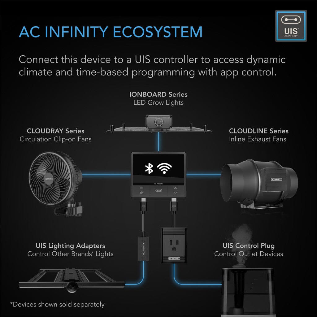 AC Infinity CLOUDLINE S8, Quiet Inline Duct Fan System With Speed Controller, 8-Inch