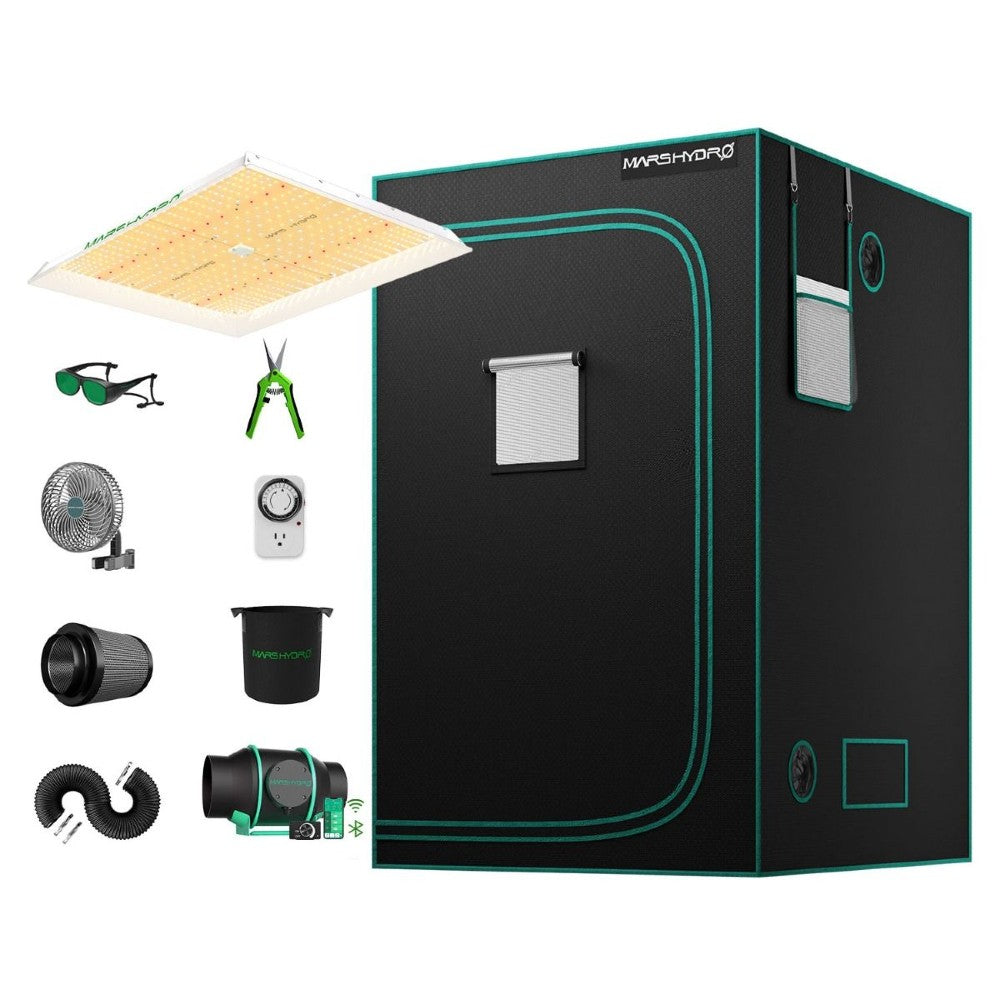 Mars Hydro TSW 2000 & 4'x4' Complete Grow Tent Kit with 6" iFresh Fan Kit