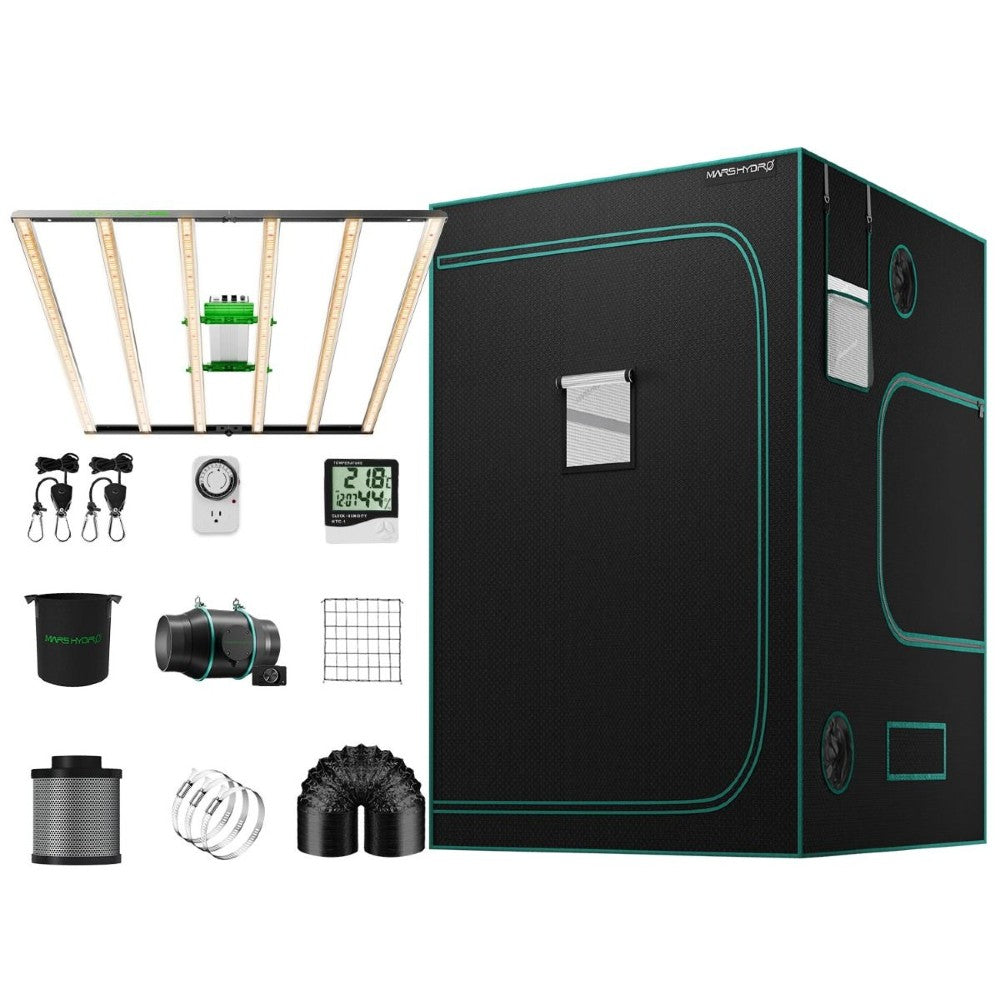 Mars Hydro FC-E6500 EVO & 5'x5' Complete Grow Tent Kit