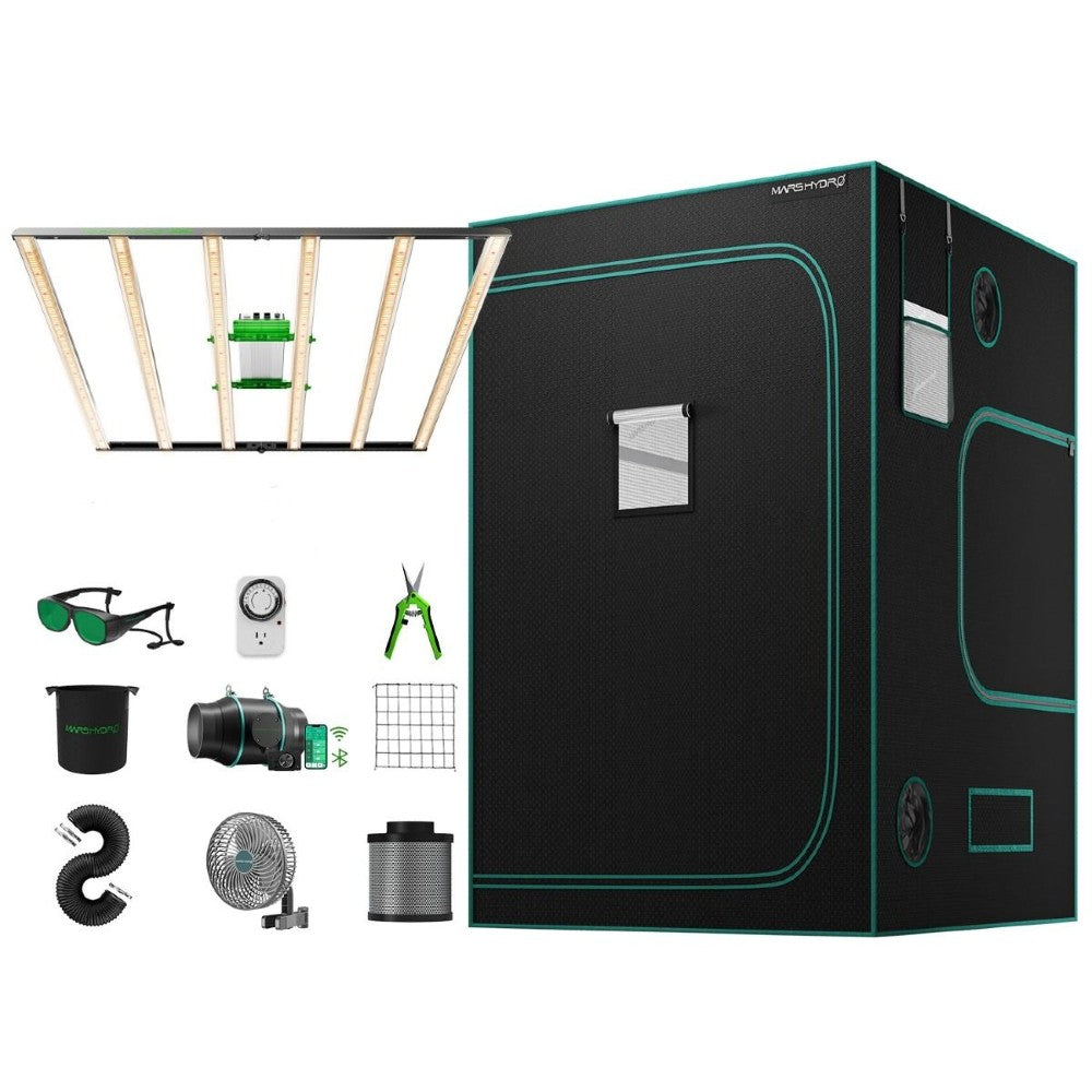 Mars Hydro FC 6500 & 5'x5' Grow Tent Kit with 6" iFresh Fan Kit