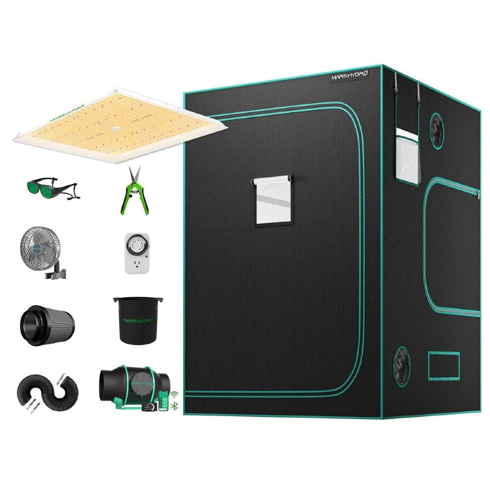 Mars Hydro TS 3000 & 5'x5' Complete Grow Tent Kit with 6" iFresh Fan Kit