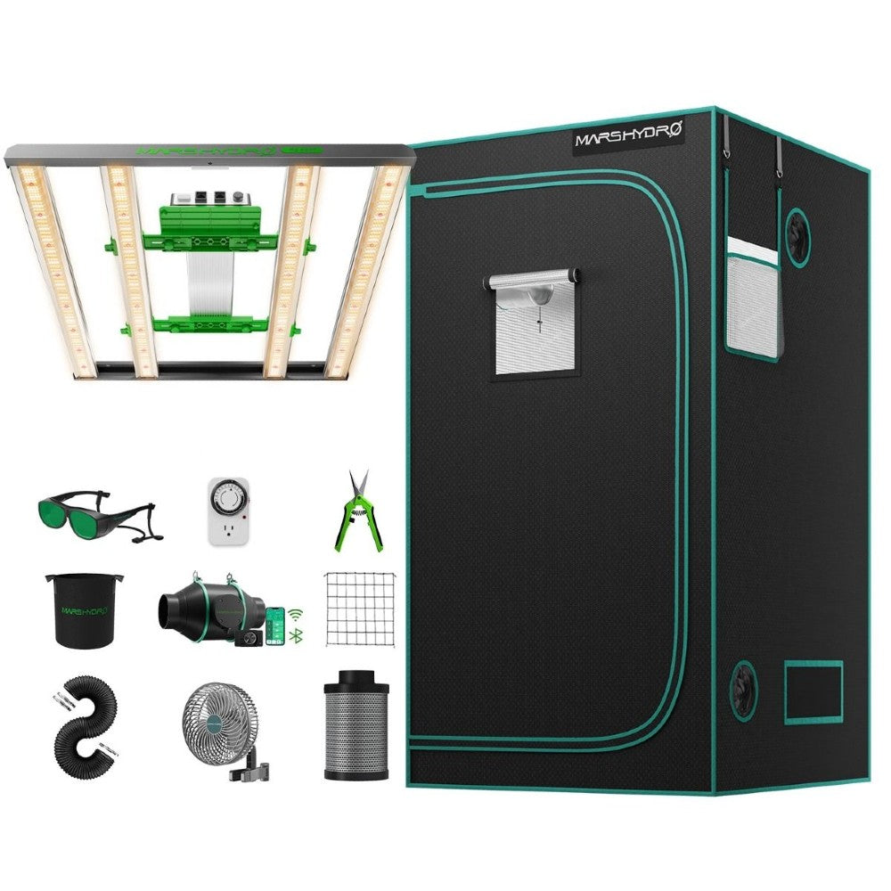 Mars Hydro FC 3000 EVO + 3' x 3' Full Grow Tent Kit with 4" iFresh Fan Kit