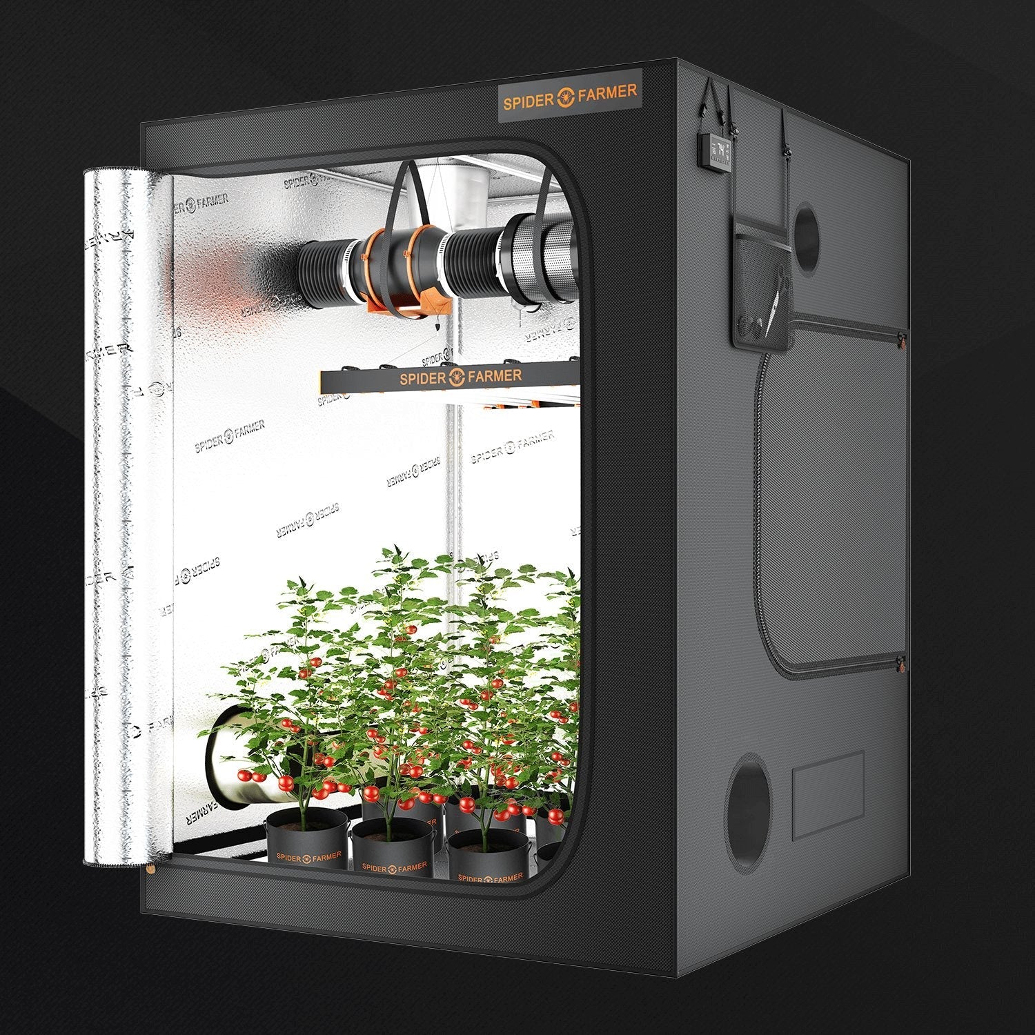 Spider Farmer® 5'x5'x6.5' Indoor Grow Tent 150cm x 150cm x 200cm